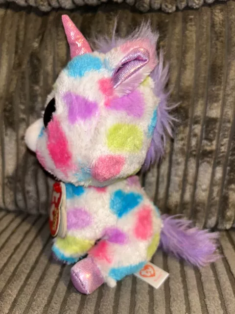 Ty Wishful The Unicorn Beanie Boos Brand New With Tags 15Cm Boo Red Tag 2