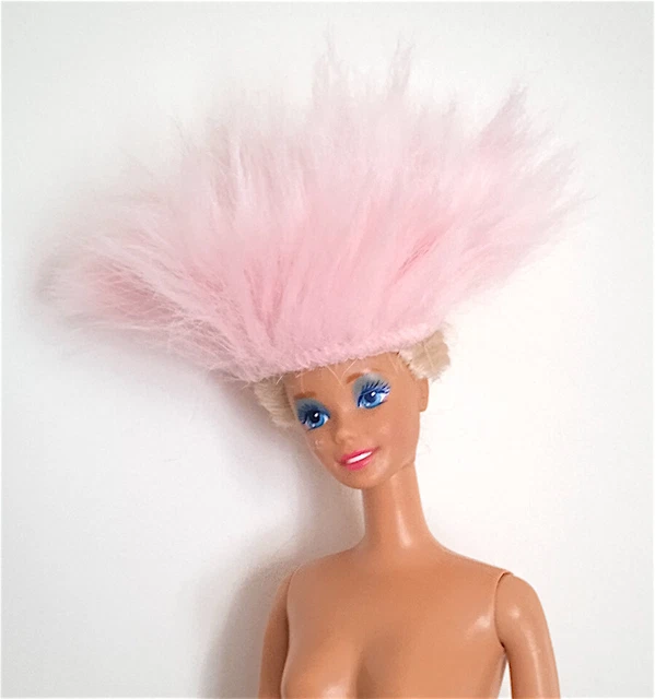 BARBIE SUPERSTAR 80s cappello pelliccia rosa B931 EUR 8 00