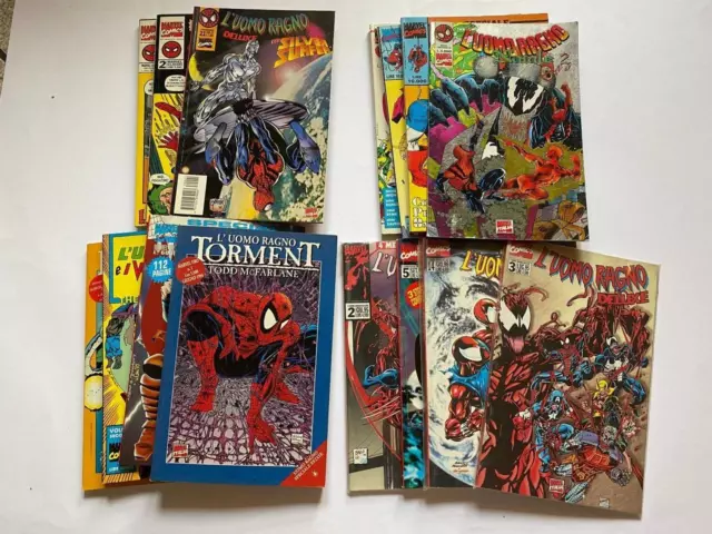 Lotto Brossurati Uomo Ragno Spider Man Raccolta Mista Fumetti Comics Marvel