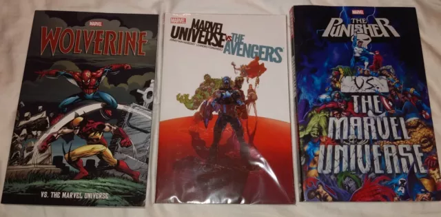 Wolverine, Avengers and Punisher vs The Marvel Universe TPB set