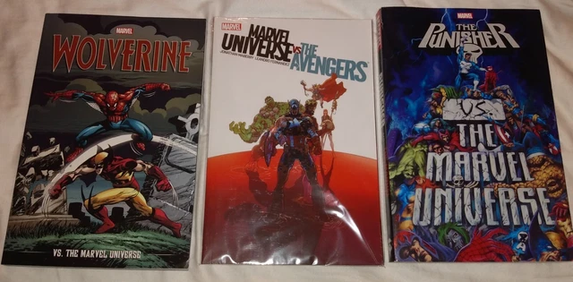 Wolverine, Avengers and Punisher vs The Marvel Universe TPB set