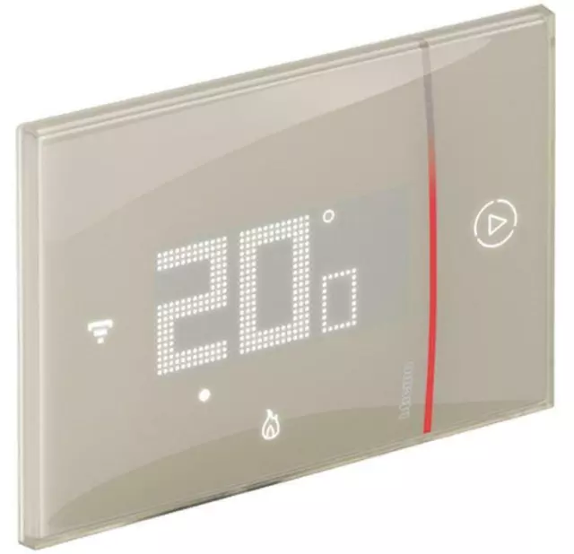 Thermostat Bticino Connecté Smarther 2 Sable Xm8002 Encastré