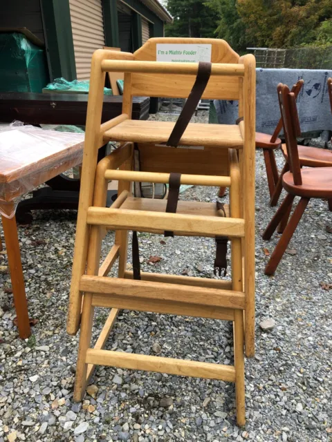 Wood Restaurant High Chairs