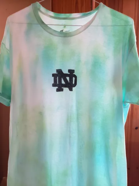 Notre Dame Fighting  Irish  Tie Dye  Shirt  Xl