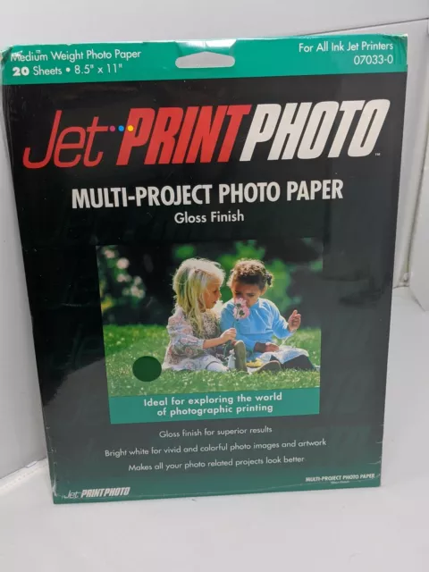 Epson Photo Paper 100 Sheets per Pack Use With Ink Jet Printers Glossy  Finish 