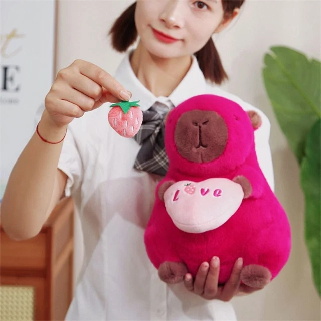 ROSE PINK CAPYBARA Capybara Stuffed Doll Capybara Plush Pillow ...