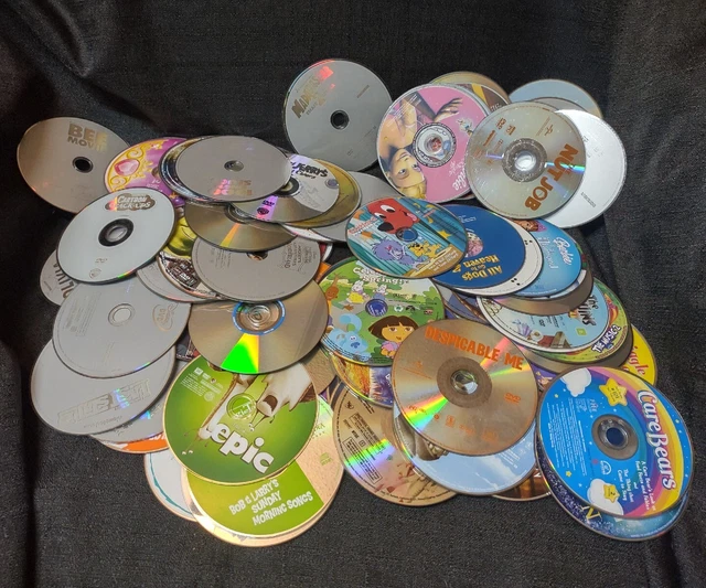 Lot of 100 dvds kids movies children s shows dvd discs only