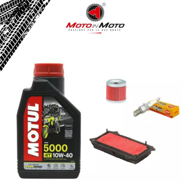 Kit Tagliando Olio Motul 5000 Filtri E Candela Suzuki Sixteen 125 150 2012 2013