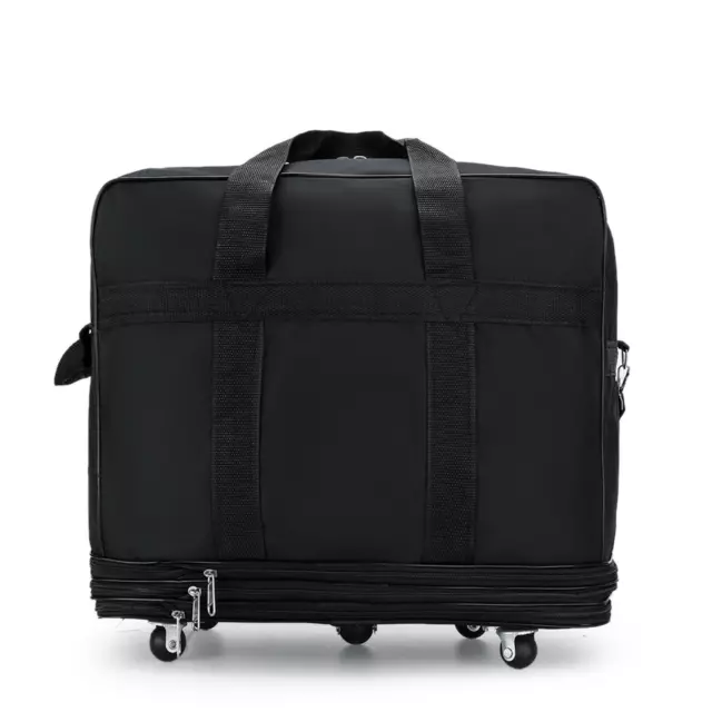 2 Pack 3 layer Expandable Rolling Wheeled Duffle Bag Luggage Spinner Suitcase 7
