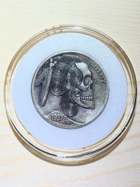 Hobo Nickel Skull By Gediminas Palsis