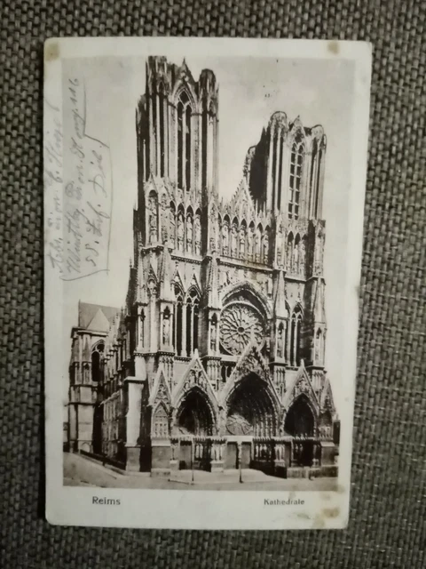 Cpa Reims La Cathédrale