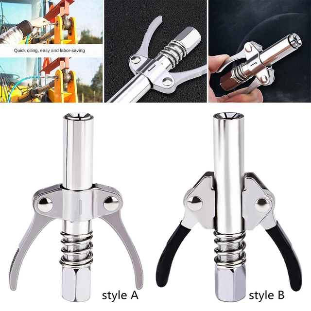GREASE GUN COUPLER Release Grease Coupler Leaking Proof Labor Saving