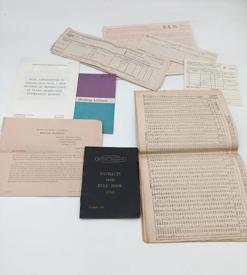 Vintage JOB LOT Collection of Railway Ephemera