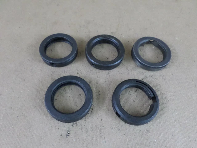 Lot of 5 Various Mfg. 1-3/8"-12 Drill Depth Stop Collars