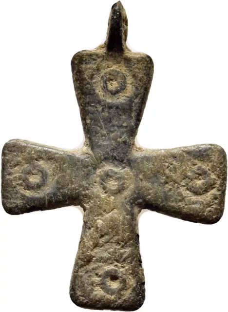 Fitz Byzantium Cross Pendant Bronze Decoration Oese @Bdr2159