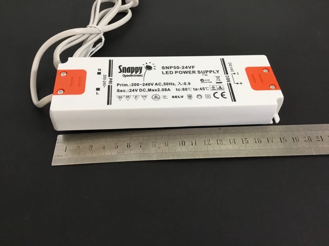 Snappy Optoelectronics Indoor LED Power Supply SNP50-24VF with cord FREE Post Oz