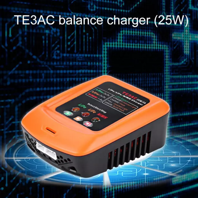 RC 25W 3A Balanced Charger For 2S/3S LiPo LiFe 1-8S NiMh Battery Remote Cont Axs