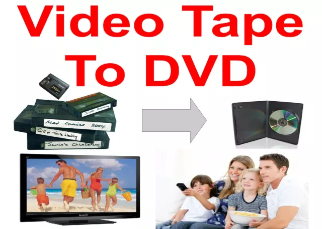 TRANSFER TO DVD * 10 Hi8 or Video8 Tapes * Convert Copy Christmas Gift