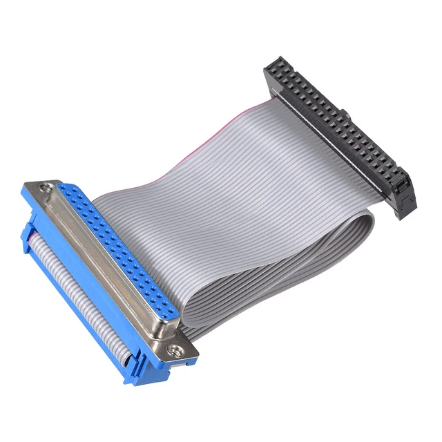 5M (16.4ft) 40-Way Flat Rainbow Ribbon Cable – Color Coded, Unbranded