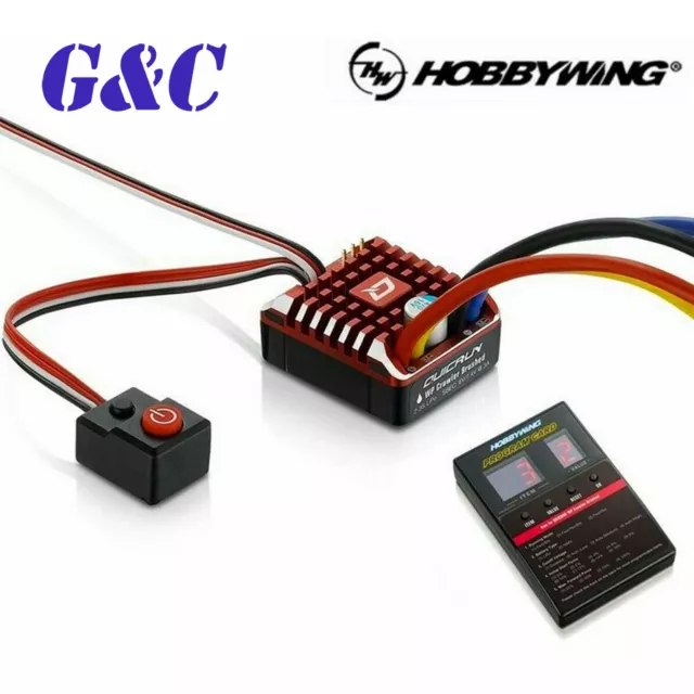 Hobbywing QuicRun Brushed Waterproof 80A/60A ESC Speed Controller RC