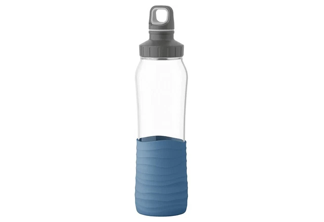 EMSA HAUSRAT Trinkfl.Drink2Go Glas 0,7 blau