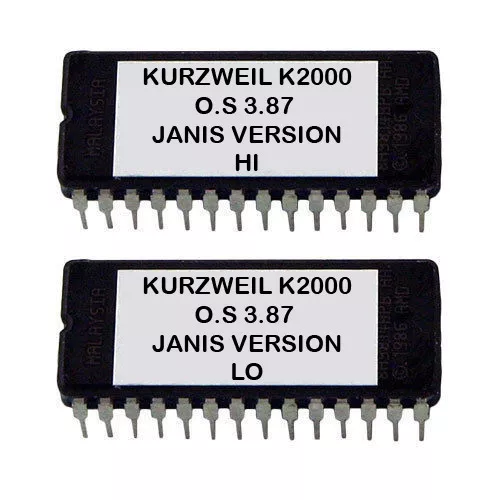Kurzweil K2000 OS Upgrade v 3.87 Janis version Latest O.S Eprom aggiornamento