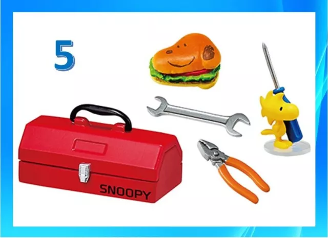New Re-ment Miniature Peanuts Snoopy's Garage rement 850YEN set No.05