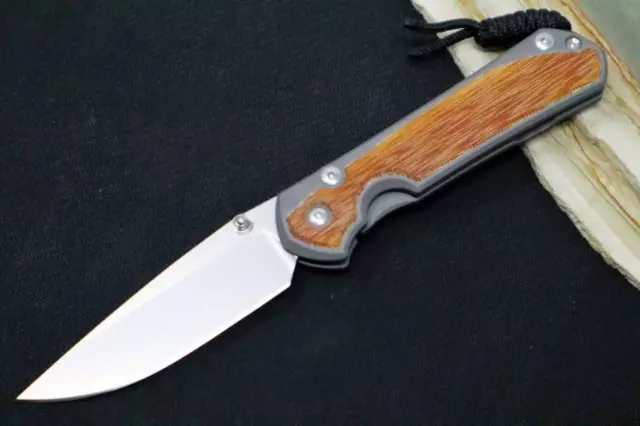 Chris Reeve Large Sebenza 31 - Magnacut Drop Point Blade / Natural Micarta Inlay