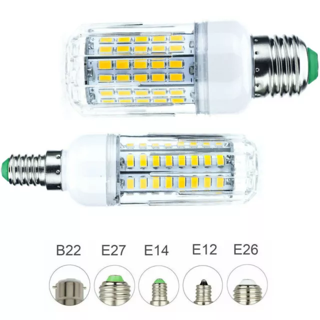 Dimmbare LED Mais Glühbirne E27 E14  50W-100W 220V  5730 SMD Äquivalente Lampe