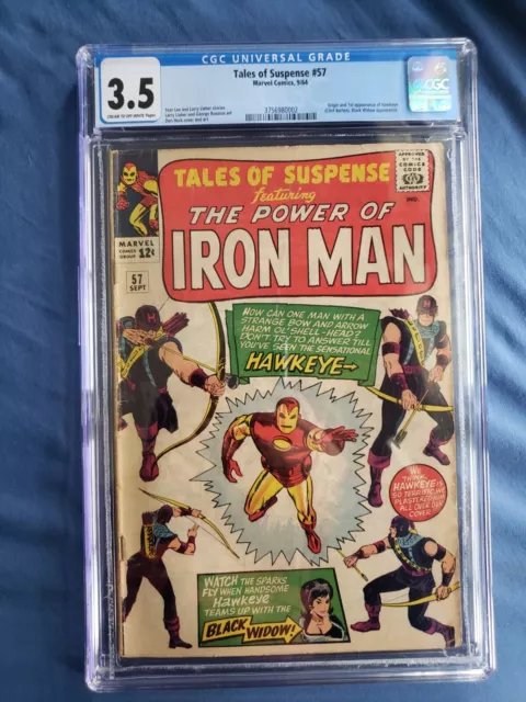 Tales of Suspense #57 ~ CGC 3.5 ~ Origin & 1st App. of Hawkeye Marvel Silver-Age