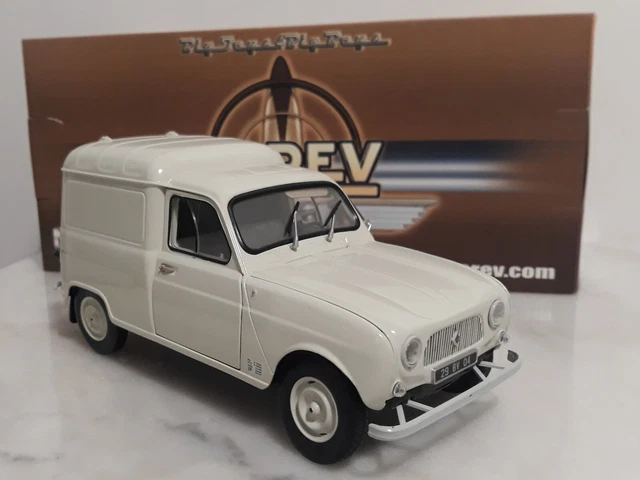 RENAULT 4 L R4 F4 FOURGONNETTE 1965 Crème 1/18 NOREV (no Solido) avec boîte