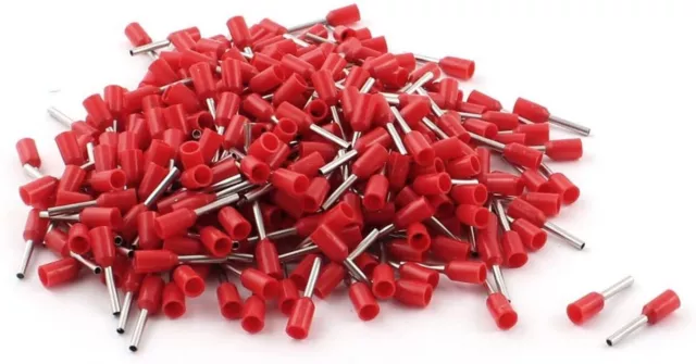 Cord End RED 1.0mm Ferrule Terminal Pin 1 mm x 100pcs Packet DICE1010