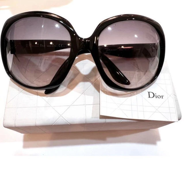 Christian Dior Oversized Sunglasses Glossy BLACK No.65211