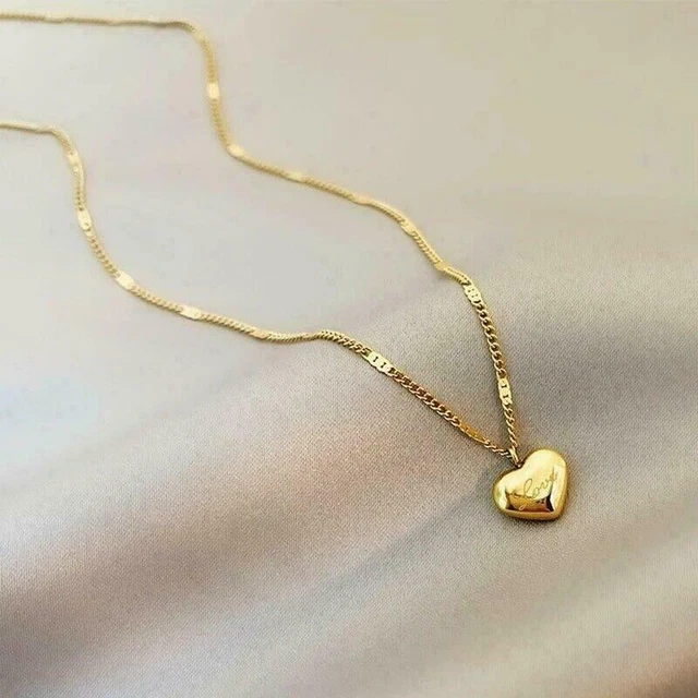 Collares 14k Collar Con Pendiente De Corazon Joyeria Fina Regalos Para Mujeres
