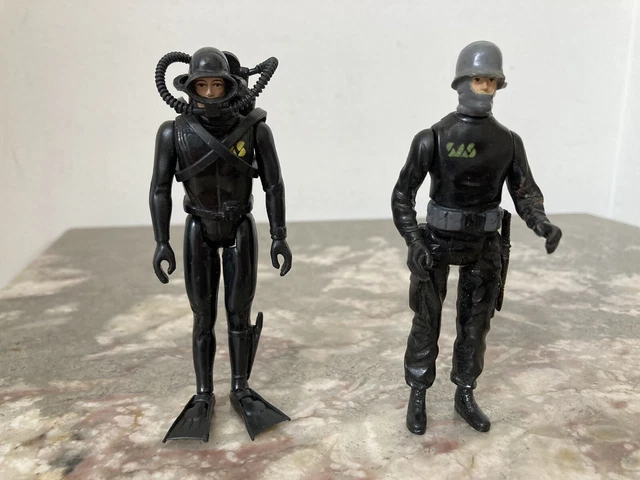 Action Force Lot 4 Figurines Et Accessoires + Vehicule Bon État Palitoy