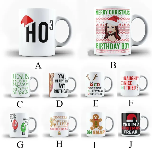 Christmas Mug Funny Rude Xmas Santa Jesus Ginger Mug For Cool Coffee Mug Gift