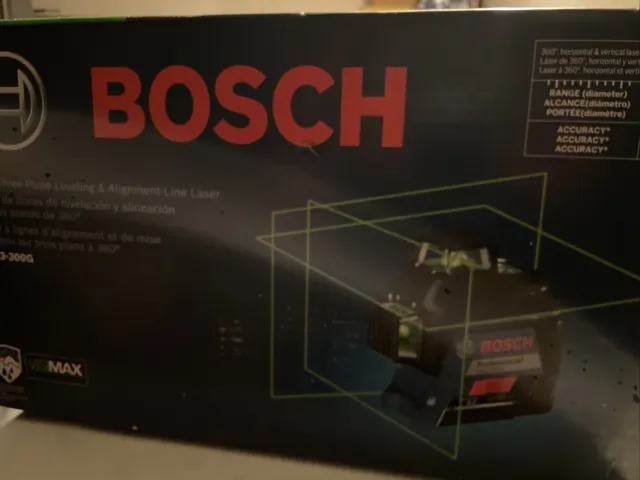 Bosh GLL3-330CG 360⁰ Connected Green-Beam Three-Plane Leveling and...