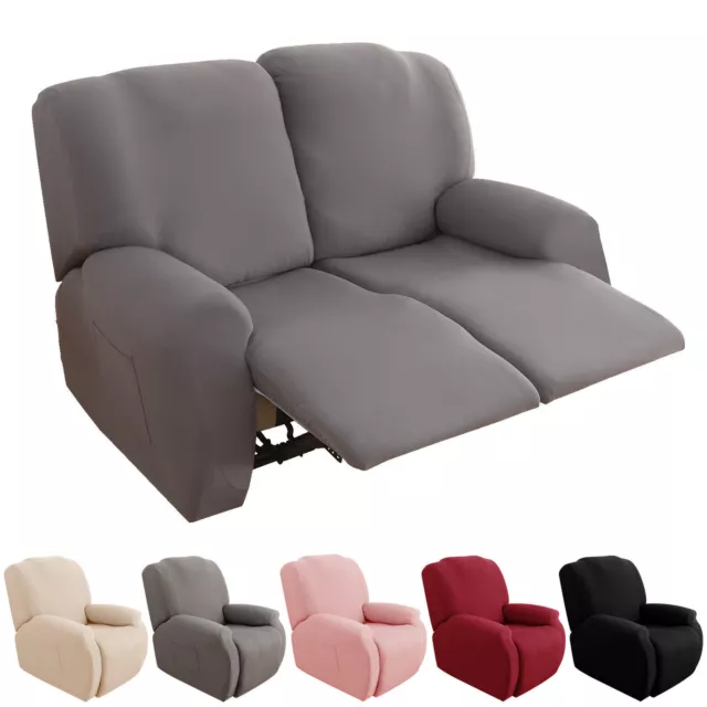 Velvet Recliner Sofa Chair Cover 1 2 3 Seater Slipcover Armchair Couch Protector