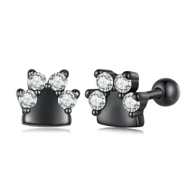 VOROCO Small & Cute Earrings S925 sterling silver with CZ For Women Girls Gifts