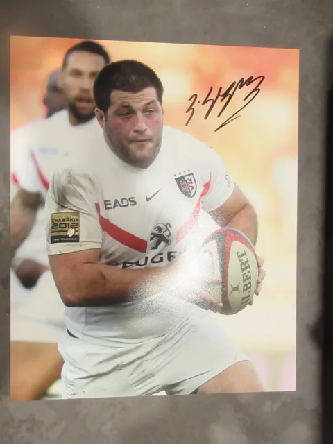 Autographe Kakovin Vasil sur  photo avec certificat  Rugby 4
