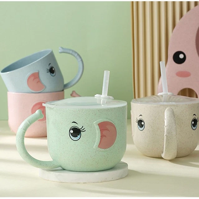 avec un couvercle Bouteille Étanches Verre d&#39;eau tasse de paille