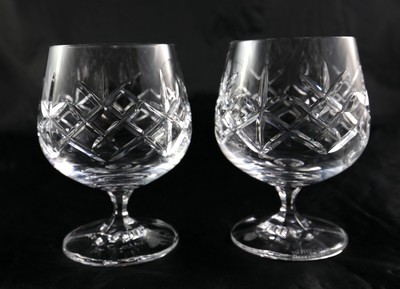 Set di 6 bicchieri 55 ml shot/Vodka occhiali quadro collezione Boemia cristallo vetro 