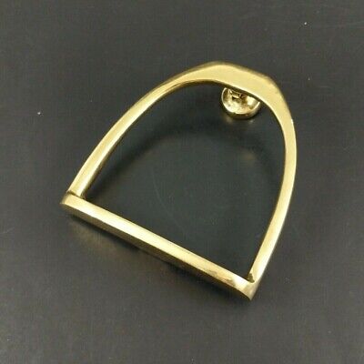 Simple Brass Door Knocker One Replacement Piece No Hardware D Shaped Vintage