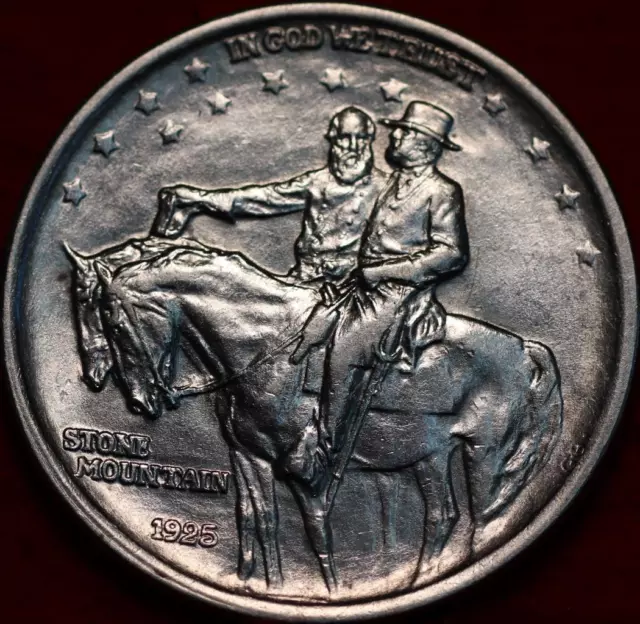 Uncirculated 1925 Stone Mountain Silver Commemorative Half Dollar