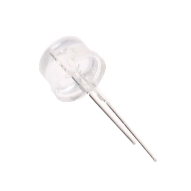 20Pcs LED 8mm Straw Hat Lamp Bead White Cold Light 0.75W Light-emitting Diode`