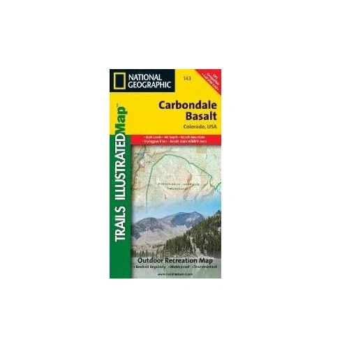 National Geographic Trails Illustrated Colorado Carbondale Basalt Topo Map 143