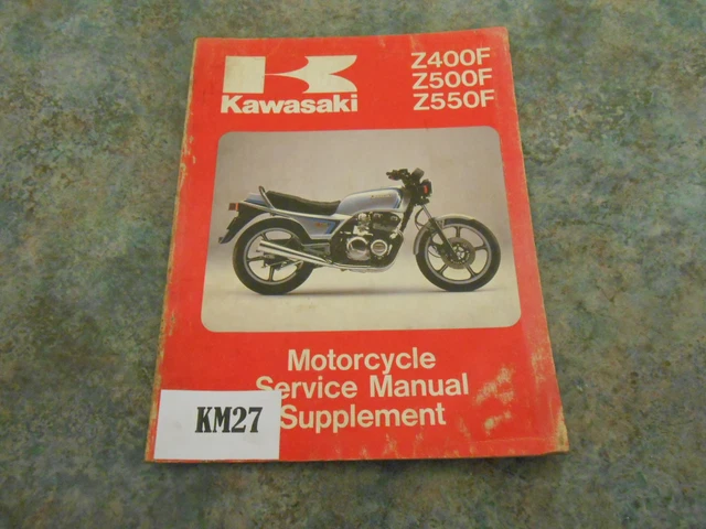 Kawasaki Z400 Z550 Originale Manuale di Servizio