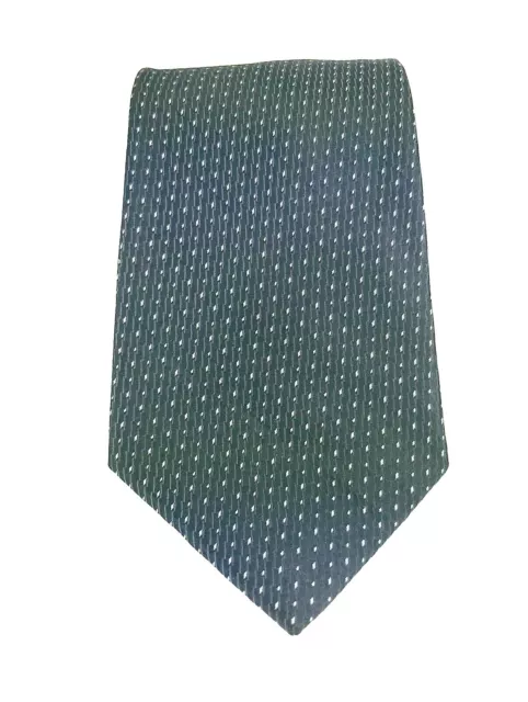 Perry Ellis Portfolio Men's Tie Necktie 100% Silk Black White Geometric USA Made