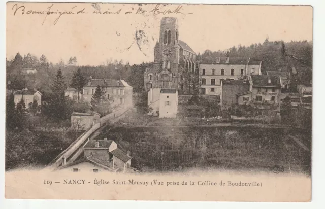 NANCY - Meurthe & Moselle - CPA 54 - Eglise Saint Mansuy Colline de Boudonville
