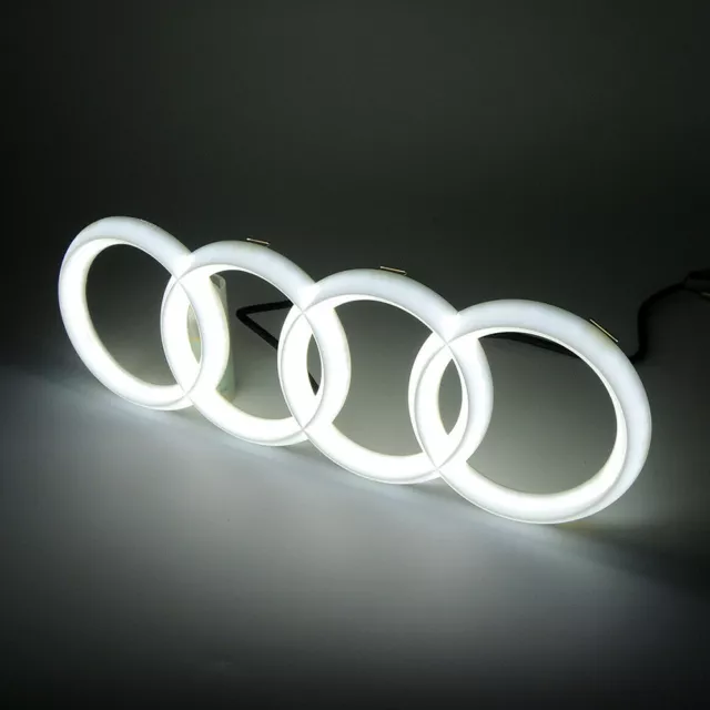 Für AUDI LED ABZEICHEN A3 A4 A5 A6 Vorne/Front dem GRILL GLOW LOGO EMBLEM RING